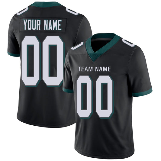 Custom P.Eagles Football Jerseys Team Player or Personalized Design Your Own Name for Men's Women's Youth Jerseys Green