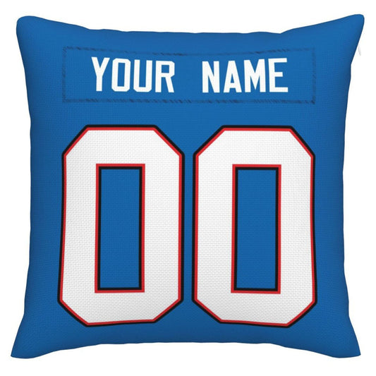 Custom B.Bills Pillow Royal Football Team Decorative Throw Pillow Case Print Personalized Football Style Fans Letters & Number Birthday Gift Football Pillows