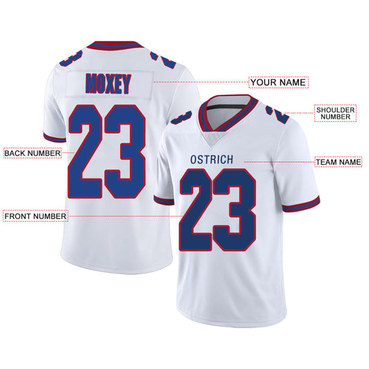 Custom NY.Giants Stitched American Football Jerseys Personalize Birthday Gifts White Jersey