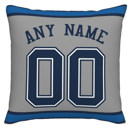 Custom D.Cowboys Pillow Decorative Throw Pillow Case - Print Personalized Football Team Fans Name & Number Birthday Gift Football Pillows
