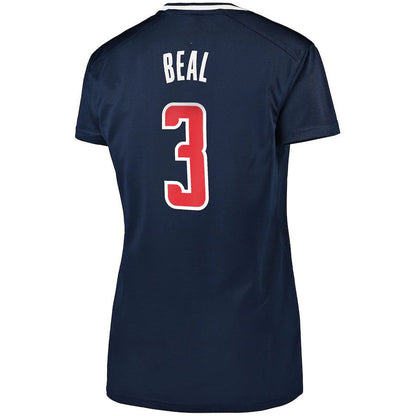 W.Wizards  #3 Bradley Beal Fanatics Branded Women's Fast Break Player Jersey Statement Edition Navy Stitched American Basketball Jersey