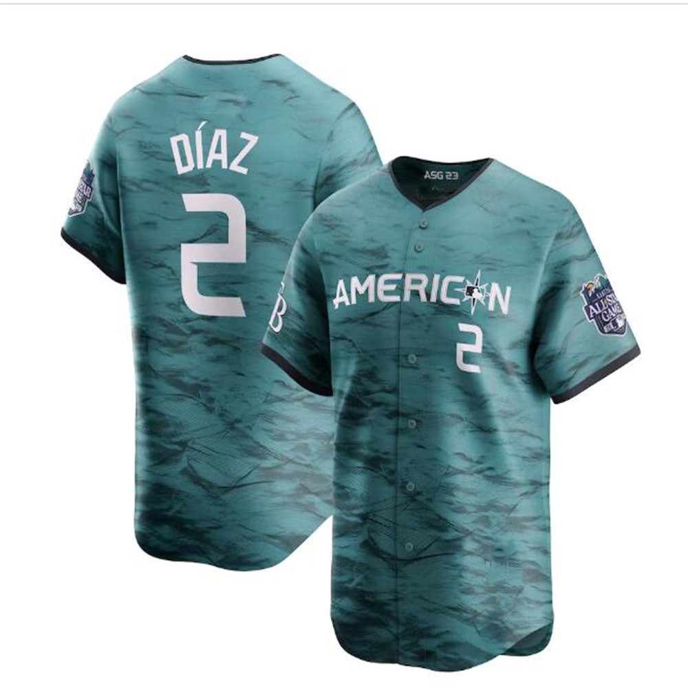 #2 Yandy D¨ªaz American League 2023 All-Star Game Limited Player Jersey - Teal Baseball Jerseys